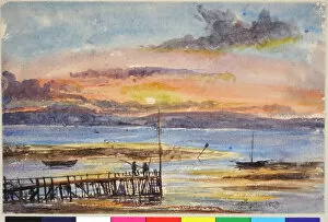 Moore Collection: Holywood Pier ? Sunset