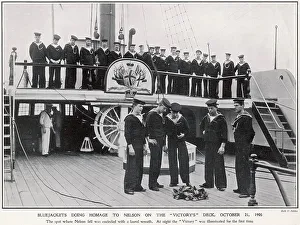 Homage Prints: Homage to Nelson on the Victory's deck 1905