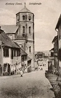 Homburg Prints: Homburg, Saarland, Germany - Schlosstrasse