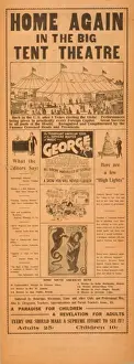 Supreme Prints: Home again in the big tent theatre the triumphant American t