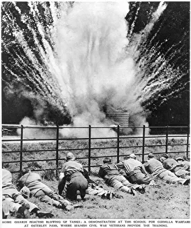 Explosions Prints: Home Guard practise