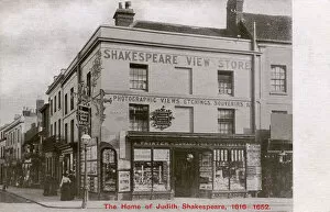 Printers Collection: Home of Judith Quiney (Shakespeares daughter), Stratford