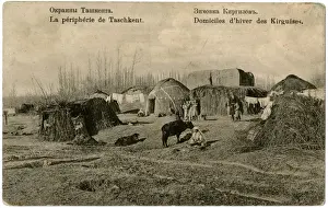 Homesteads Prints: Home of the Kyrgyz people near Tashkent, Uzbekistan
