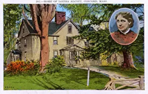 Images Dated 10th May 2018: Home of Louisa May Alcott at Concord, Massachusetts, USA