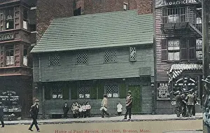 Revere Prints: Home of Paul Revere, Boston, Massachusetts, USA
