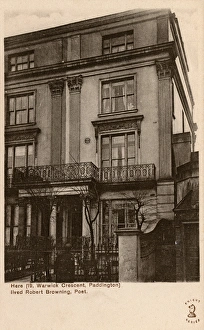 The Home of Robert Browning, 19 Warwick Crescent, Paddington The Home of Robert Browning, 19 Warwick Crescent, Paddington