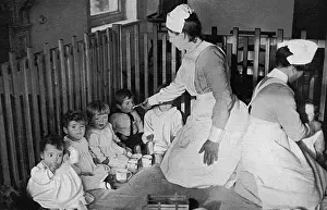 Indoor Prints: Home for soldiers children, Lady Maud Barrett Home, WW1