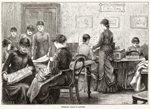 Home for working girls in London Date: 1882