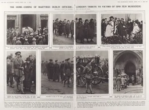 Murderers Prints: Homecoming of martyred Dublin officers: Londons tribute to victims of Sinn Fein