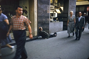 Images Dated 9th August 2012: Homeless man in Vienna, Austria