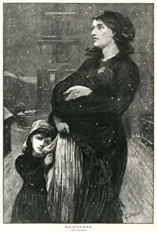 Homeless mother and child 1876