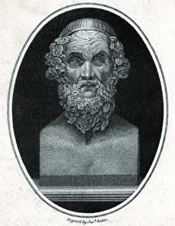 Homer Prints: Homer / Bust / Baker / Oval