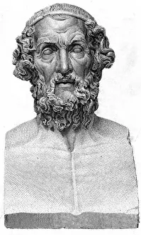 Homer Prints: Homer Bust Full Face