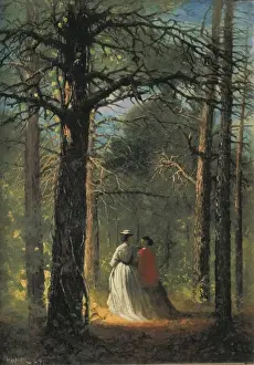 Oaks Prints: HOMER, Winslow (1830-1910). Waverly oaks. 1864