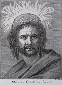Homme Prints: Homme de l Isle de PⱵes (a man from Easter