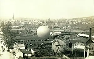 Rolls Prints: The Hon Charles Rolls? balloon at Monmouth