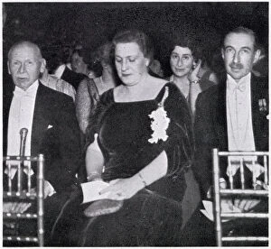 Images Dated 11th March 2021: The Hon. Donough & Mrs O Brien and Percival Griffiths (right