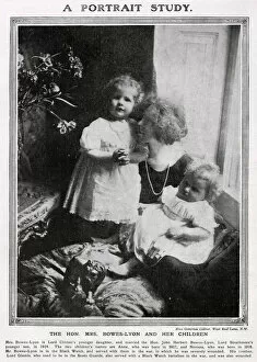 Stuart Collection: The Hon. Mrs Bowes-Lyon and her children