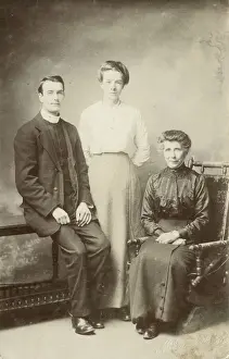 Oban Prints: A Honeymoon Group - a new couple with Mother