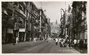 Hong Kong, China - The Main Shopping Centre in the 1950s