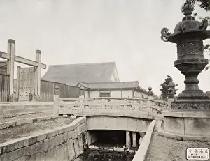 Honganji temple entrance, Kyoto, Japan