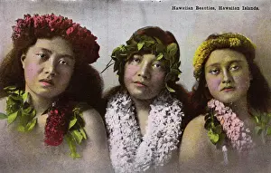Honolulu, Hawaii, USA - Three Hawaiian Beauties