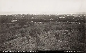 Honolulu from Punch Bowl, Hawaii, Taber studio