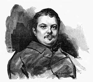 Bowtie Gallery: Honore de Balzac engraving by Rousseau