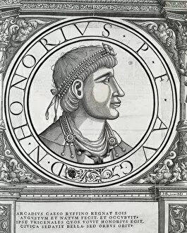Honorius Gallery: HONORIUS, Flavius (384-423). First Western Roman