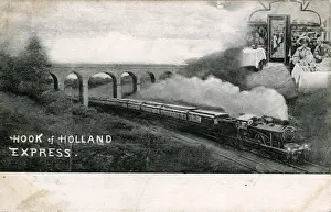 Brentwood Prints: The Hook of Holland Express, Seven Arches Bridge, Essex