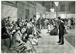 Picker Prints: Hop pickers waiting for the midnight train, London