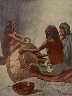 Hopi Prints: Hopi Men Singing