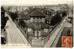Montmartre Prints: Hopital Bretonneau, Montmartre, Paris, France