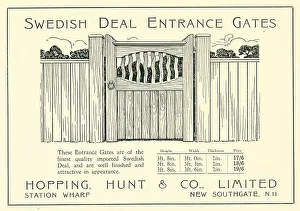 Finest Prints: Hopping Hunt & Co. Gate Advertisement
