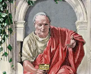 Horace Prints: Horace (65-8 B. C. ). Roman lyric poet