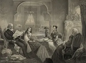 Horace Greeley and family