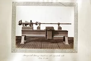 Horizontal boring machine with adjustable table