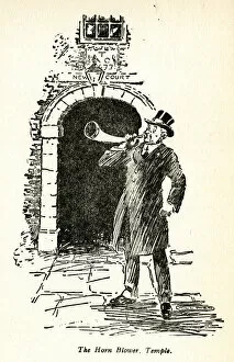 Horn Blower, New Court, the Temple, London
