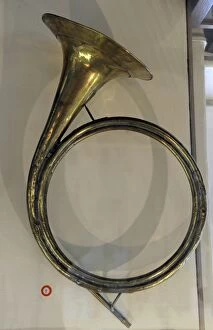 1747 Collection: Horn. Brass instrument. Germany, 1747. Museum of History