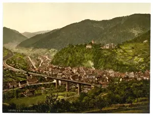 Hornberg, general view, Black Forest, Baden, Germany
