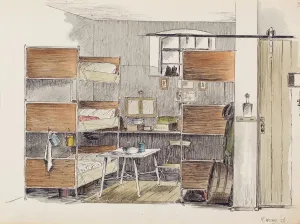 Bunk Prints: Horse box, by Robert Walker, WW1