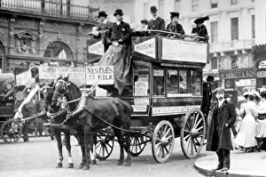 Horse bus, London, early 1900s