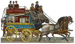 Backwards Prints: Horse Bus Scrap