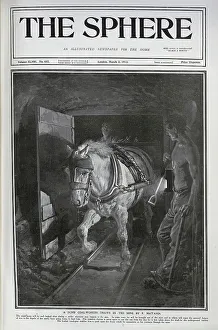 Tack Prints: Horse in coalmine