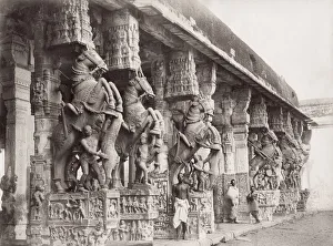 Horse Court, Seringham Trichinopoly, Tiruchirappalli, India
