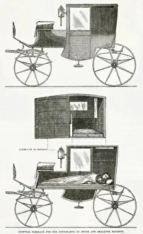 Images Dated 4th October 2018: Horse-drawn ambulance 1867