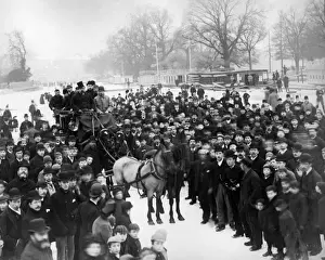 Freezing Prints: Horse-drawn carriage on frozen river