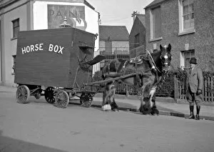 Harness Gallery: Horse-drawn horse box