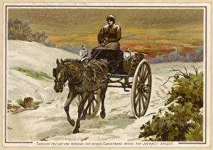 Deliver Prints: Horse-Drawn Mail Cart
