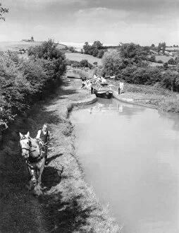 Canals Collection: Horse-Drawn Narrow Boat